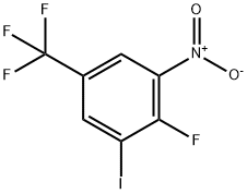 Benzene, 2-fluoro-1-iodo-3-nitro-5-(trifluoromethyl)- Struktur