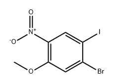 Benzene, 1-bromo-2-iodo-5-methoxy-4-nitro- Struktur