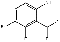 Benzenamine, 4-bromo-2-(difluoromethyl)-3-fluoro- Struktur