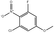 Benzene, 1-chloro-3-fluoro-5-methoxy-2-nitro- Struktur