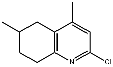 Quinoline, 2-chloro-5,6,7,8-tetrahydro-4,6-dimethyl- Struktur