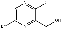 2-Pyrazinemethanol, 6-bromo-3-chloro- Struktur