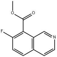 8-Isoquinolinecarboxylic acid, 7-fluoro-, methyl ester Struktur