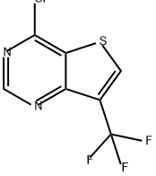 Thieno[3,2-d]pyrimidine, 4-chloro-7-(trifluoromethyl)- Struktur