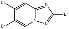 2,6-Dibromo-7-chloro-[1,2,4]triazolo[1,5-a]pyridine Struktur