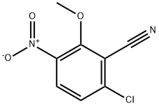 6-Chloro-2-methoxy-3-nitrobenzonitrile Struktur