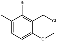 2-Bromo-3-(chloromethyl)-4-methoxy-1-methylbenzene Struktur