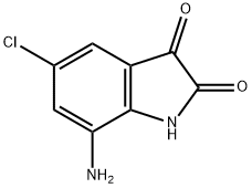 7-Amino-5-chloro-1H-indole-2,3-dione Struktur