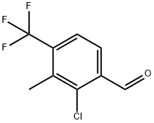 2-Chloro-3-methyl-4-(trifluoromethyl)benzaldehyde Struktur