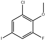 1-Chloro-3-fluoro-5-iodo-2-methoxybenzene Struktur