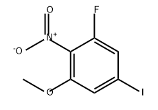 Benzene, 1-fluoro-5-iodo-3-methoxy-2-nitro- Struktur