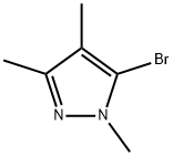 1H-Pyrazole, 5-bromo-1,3,4-trimethyl- Struktur