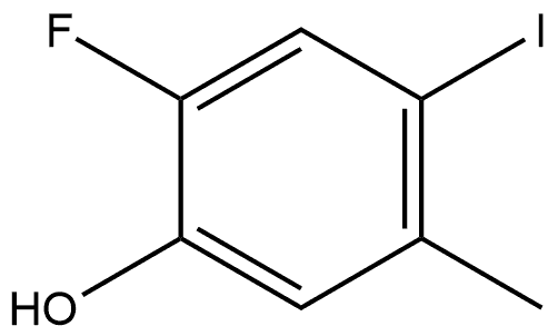 2-Fluoro-4-iodo-5-methyl-phenol Struktur