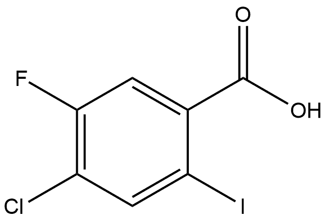 4-chloro-5-fluoro-2-iodobenzoic acid Struktur