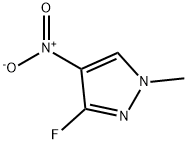 1H-Pyrazole, 3-fluoro-1-methyl-4-nitro- Struktur