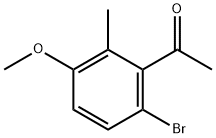 1-(6-Bromo-3-methoxy-2-methylphenyl)ethanone Struktur