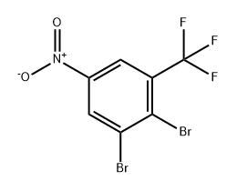 Benzene, 1,2-dibromo-5-nitro-3-(trifluoromethyl)- Struktur