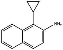 2-Naphthalenamine, 1-cyclopropyl- Struktur