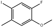 1-Fluoro-5-iodo-2-methoxy-4-methylbenzene Struktur