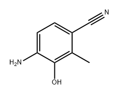 Benzonitrile, 4-amino-3-hydroxy-2-methyl- Struktur