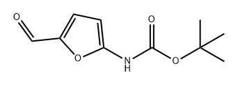 Carbamic acid, N-(5-formyl-2-furanyl)-, 1,1-dimethylethyl ester Struktur