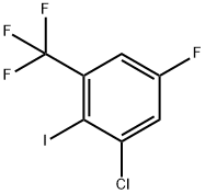 Benzene, 1-chloro-5-fluoro-2-iodo-3-(trifluoromethyl)- Struktur