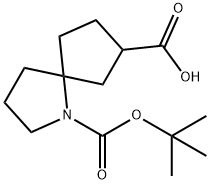 1-Azaspiro[4.4]nonane-1,7-dicarboxylic acid, 1-(1,1-dimethylethyl) ester Struktur