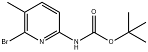 1,1-Dimethylethyl N-(6-bromo-5-methyl-2-pyridinyl)carbamate Struktur