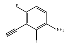 Benzonitrile, 3-amino-6-fluoro-2-iodo- Struktur