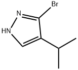 1H-Pyrazole, 3-bromo-4-(1-methylethyl)- Struktur