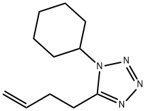 5-(3-Buten-1-yl)-1-cyclohexyl-1H-tetrazole Struktur