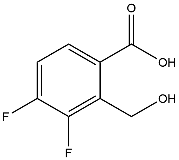 3,4-difluoro-2-(hydroxymethyl)benzoic acid Struktur