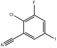 Benzonitrile, 2-chloro-3-fluoro-5-iodo- Struktur