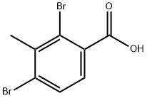 Benzoic acid, 2,4-dibromo-3-methyl- Struktur