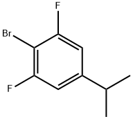 2-bromo-1,3-difluoro-5-(propan-2-yl)benzene Struktur