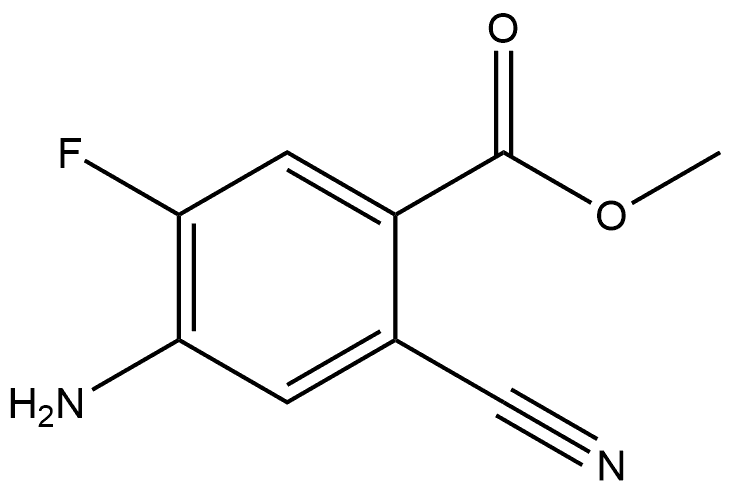 Methyl 4-amino-2-cyano-5-fluorobenzoate Struktur