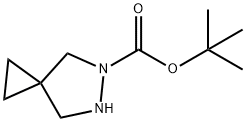 1,1-Dimethylethyl 5,6-diazaspiro[2.4]heptane-5-carboxylate Struktur