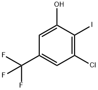 Phenol, 3-chloro-2-iodo-5-(trifluoromethyl)- Struktur