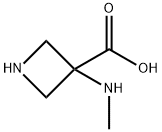 3-Azetidinecarboxylic acid, 3-(methylamino)- Struktur