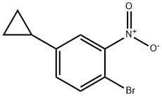 2-Bromo-5-cyclopropylnitrobenzene Struktur