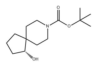 8-Azaspiro[4.5]decane-8-carboxylic acid, 1-hydroxy-, 1,1-dimethylethyl ester, (1R)- Struktur