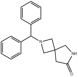 2,6-Diazaspiro[3.4]octan-7-one, 2-(diphenylmethyl)- Struktur