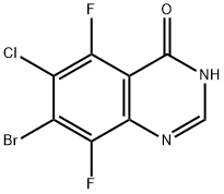 4(3H)-Quinazolinone, 7-bromo-6-chloro-5,8-difluoro- Struktur