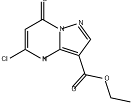 Pyrazolo[1,5-a]pyrimidine-3-carboxylic acid, 5-chloro-4,7-dihydro-7-oxo-, ethyl ester Struktur