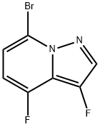 Pyrazolo[1,5-a]pyridine, 7-bromo-3,4-difluoro- Struktur