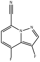 Pyrazolo[1,5-a]pyridine-7-carbonitrile, 3,4-difluoro- Struktur