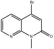 1,8-Naphthyridin-2(1H)-one, 4-bromo-1-methyl- Struktur