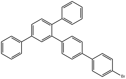 1,1':2',1'':4'',1'''-Quaterphenyl, 4'''-bromo-4'-phenyl- Struktur