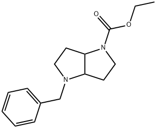 Pyrrolo[3,2-b]pyrrole-1(2H)-carboxylic acid, hexahydro-4-(phenylmethyl)-, ethyl ester Structure