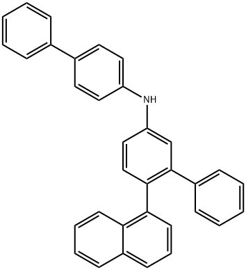 [1,1'-Biphenyl]-3-amine, N-[1,1'-biphenyl]-4-yl-6-(1-naphthalenyl)- Struktur